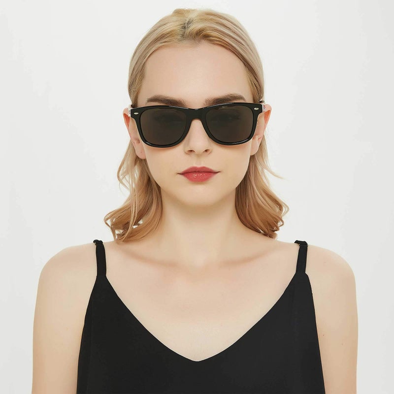ANDWOOD Wood Sunglasses Polarized for Men Women Uv Protection Wooden Bamboo Frame Mirrored Sun Glasses Bamboo Shades - Image 3